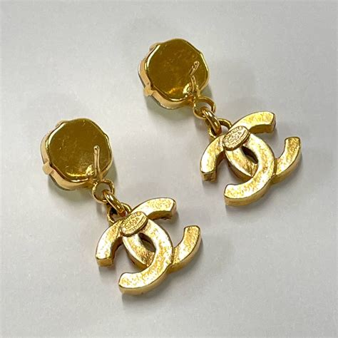 fake chanel earrings cc logo|knockoff chanel earrings.